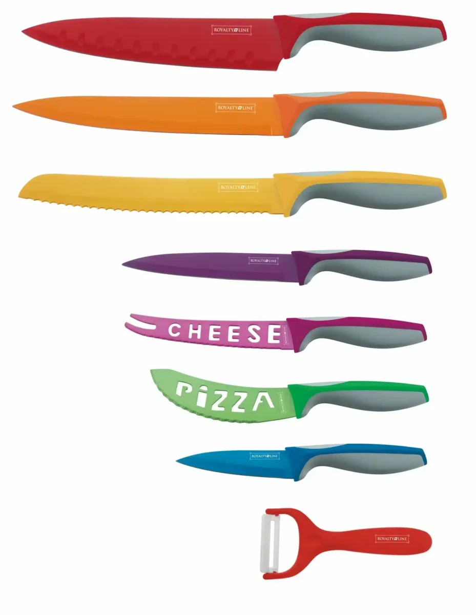Knivset från Royalty Line (7 delar - rostfritt - flerfärgad) - Bild 2