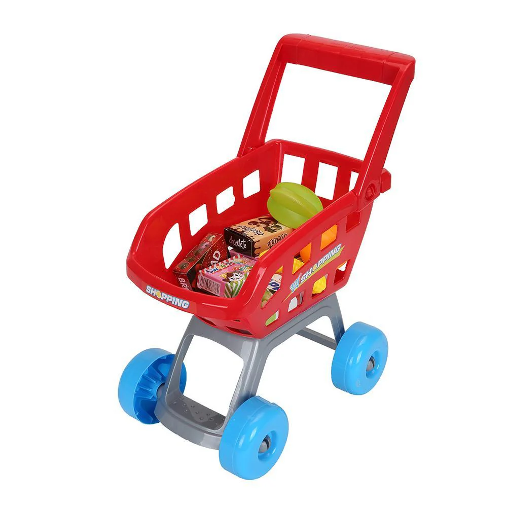 Supermarket med varukorg och 24 delar bl.a. skanner med ljus & ljud - Bild 4