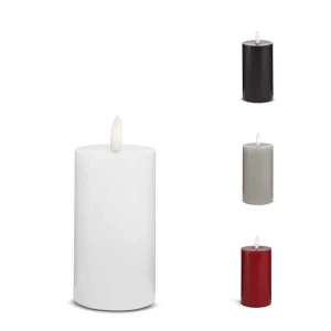 LED-ljus – 1 styck – ø5 x 12,5 cm – m/3D-låga – (flera färger)