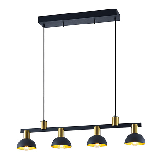 Taklampa ROSSANO Svart/Mässing/Guld JUUS - Bild 2