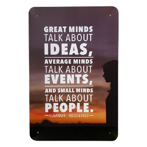 Metallskylt - Great Minds