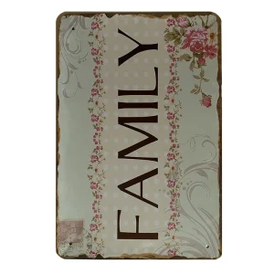 Metallskylt - Family