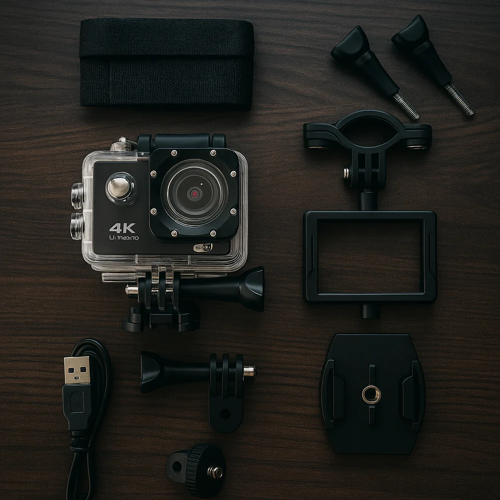 Action Camera 4K m/vattentätt fodral 30 meter - 16,0 megapixlar - Bild 4