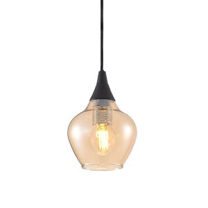 Fönsterlampa LUCILLE Svart/Amber JUUS