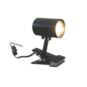 Klämlampa  HUGIN  Svart Aneta