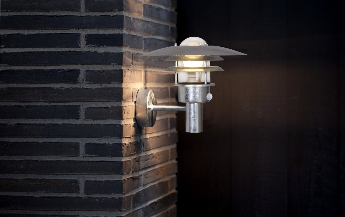 Vägglampa LØNSTRUP 32 Sensor Galvaniserat stål Nordlux - Bild 3
