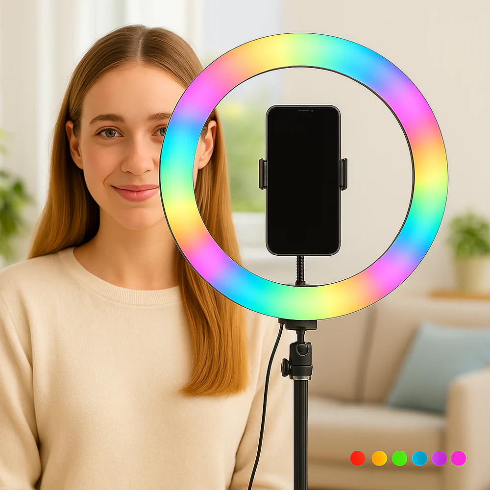 Ring Light RGB – 15 ljuskombinationer – MJ30 - Bild 2