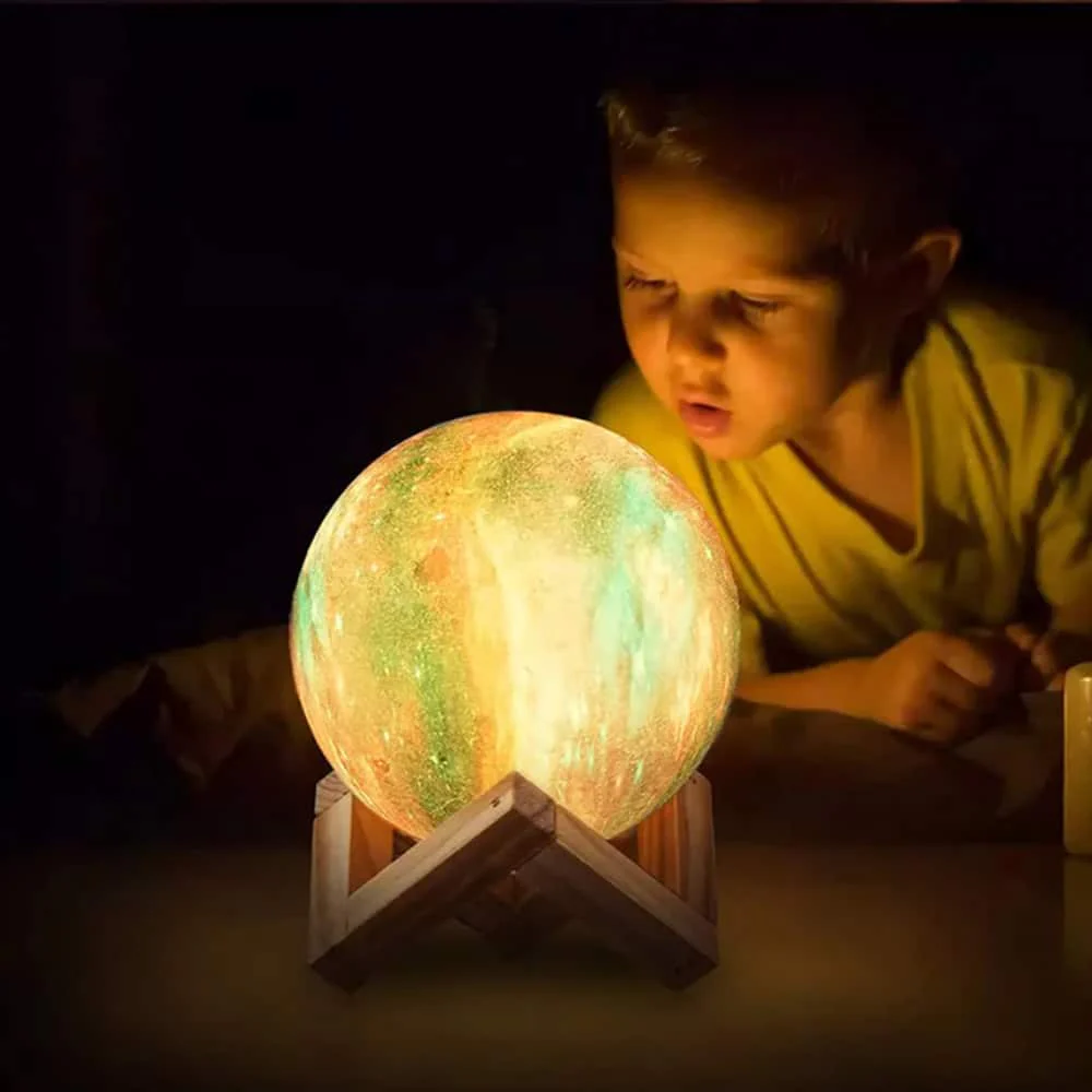 Månlampa -16 färger - LED-touchfunktion och Fjärrkontroll - Bild 3