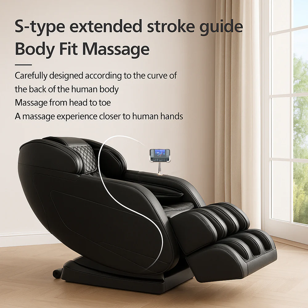 Massagestol 8D - S-teknologi, Zero Gravity och Värmebehandling - Model S9C - Bild 9
