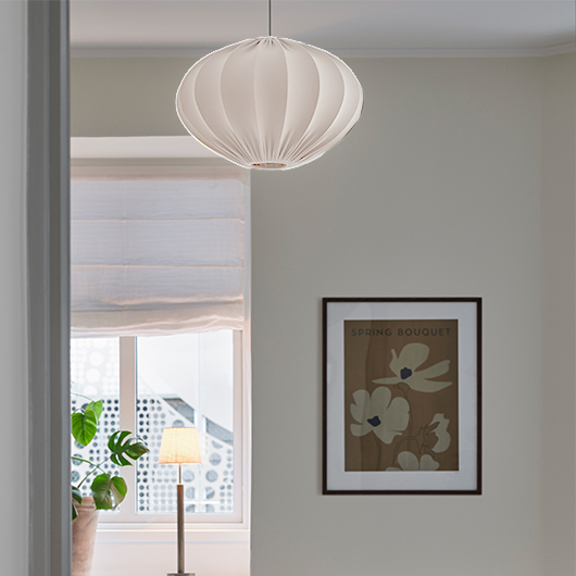 Takskärm PAMELA Vit 42cm <i>Exklusive upphäng</i> LA LUZ - Bild 3