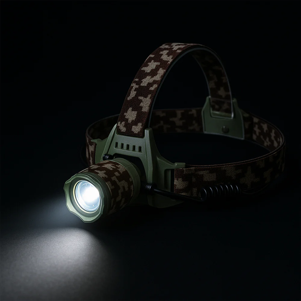 LED Pannlampa med camouflage – kraftig med 3 lägen - Bild 8