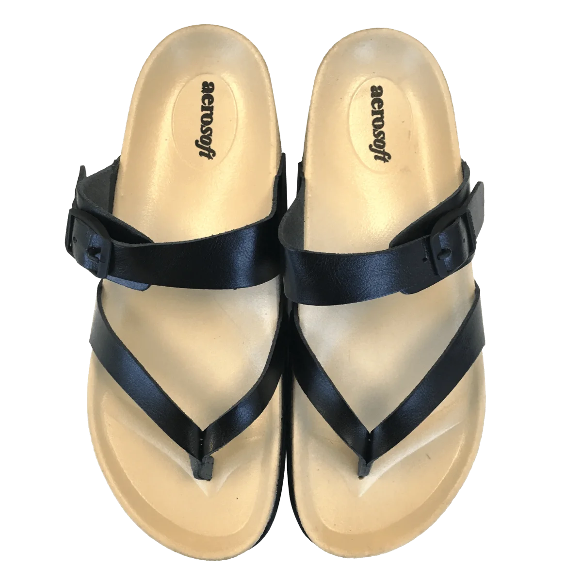 Sandaler Aerosoft Soft Unisex - vit eller svart - Bild 4