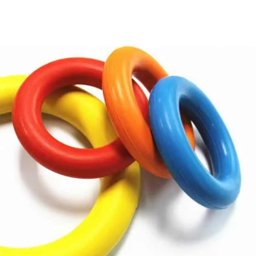 Hundens Anti-Bit Träningsring ø9 cm av gummi - ass. färger - Bild 4
