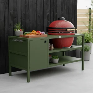UMAMI Utekök Modul 3 för kamado + Kamado BONO Limited, grön / röd