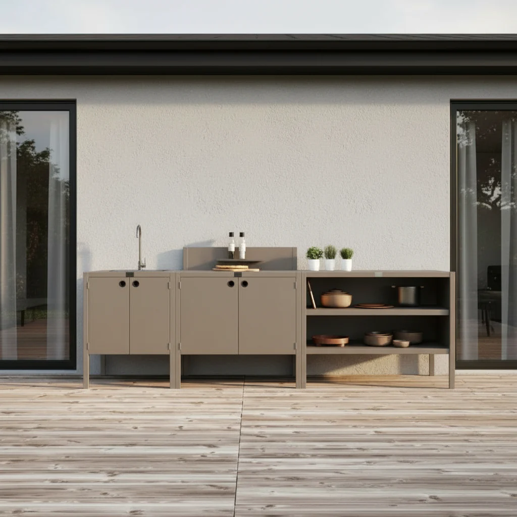 UMAMI utekökspaket, vaskmodul, modul 1 och modul 2, beige - Bild 2
