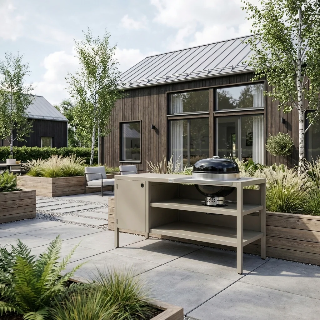 UMAMI modul 3, beige + svart klotgrill NORDIC FLAME - Bild 2