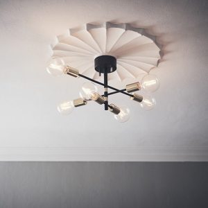 Plafond SANDY Svart/mässing JUUS