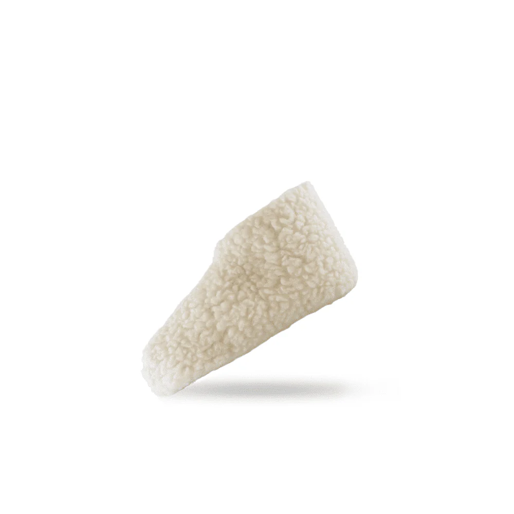 Fluffiga ulltofflor (100% ren ull) – Modell Vit - Bild 3