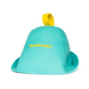 Bastuhatt av 100% ull – Turkos – Bastukungen