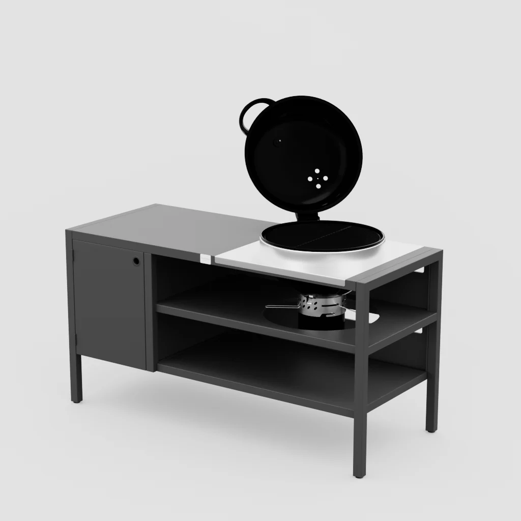 UMAMI modul 3, svart + svart klotgrill NORDIC FLAME - Bild 7