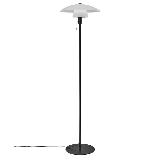 Golvlampa VERONA Svart med Opalfärgat glas Nordlux - Bild 3